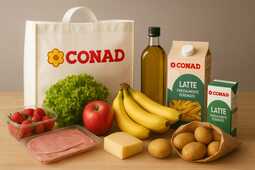 Spesa Conad <br> ordina per telefono <br> servizio clienti  366-521-6365, Supermercati